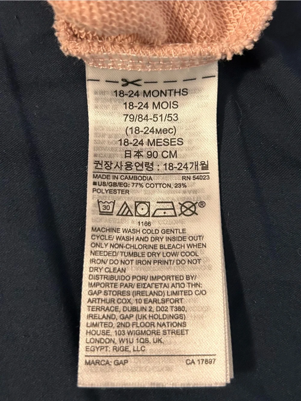 GAP soft pink